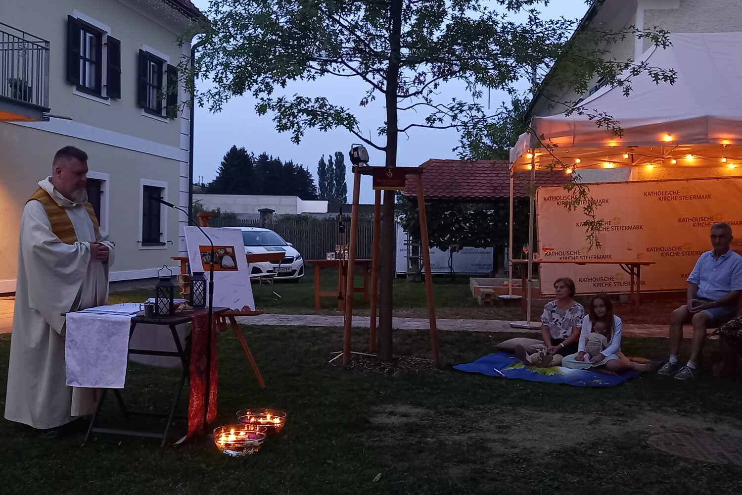 Sommergottesdienst / Pfarramt Gamlitz Messe auf der Picknickdecke